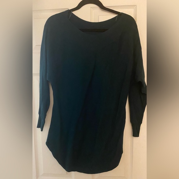 Dynamite forest green tunic with wide neck - Picture 1 of 3